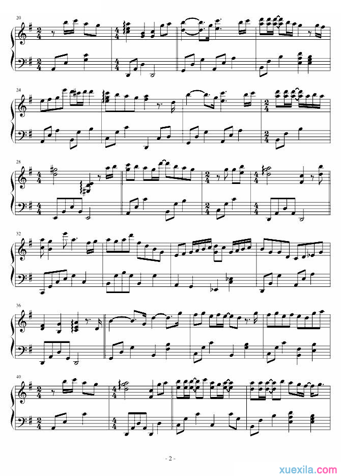 刘德华再说一次我爱你钢琴谱