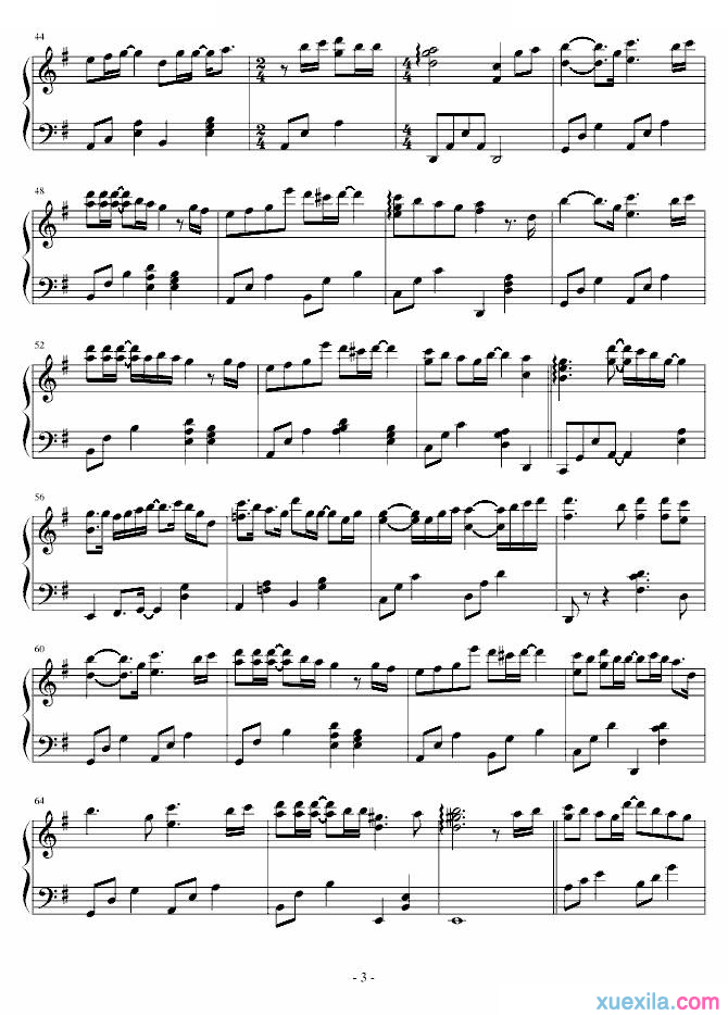 刘德华再说一次我爱你钢琴谱