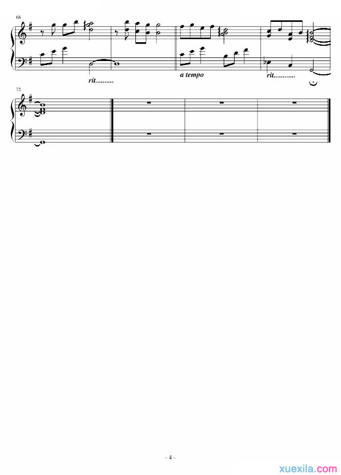 刘德华再说一次我爱你钢琴谱