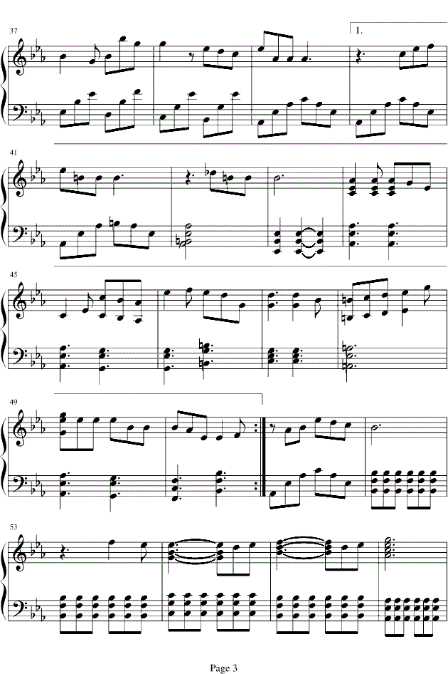 侧田硬钢琴谱完整版