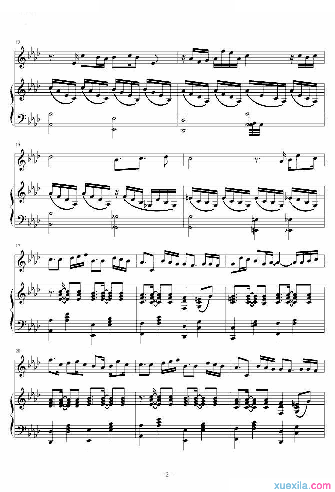 陈奕迅十年钢琴谱