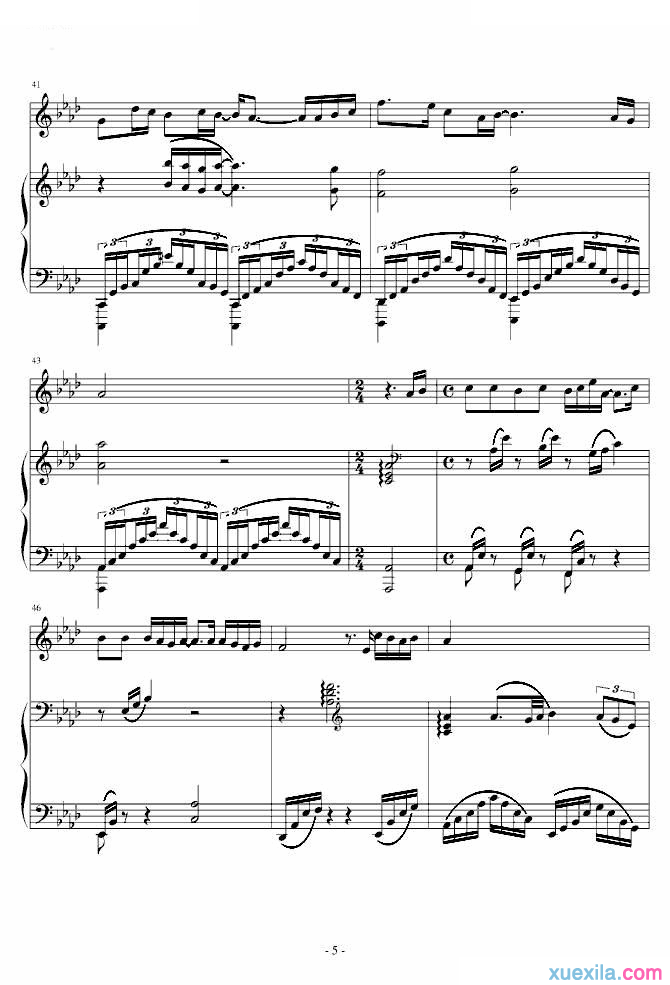 陈奕迅十年钢琴谱