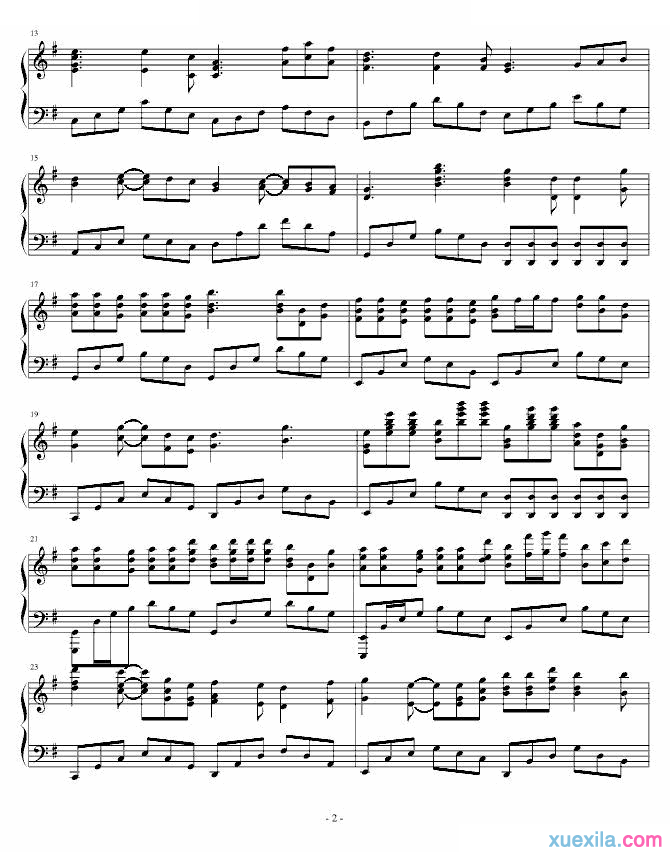 容祖儿候鸟树钢琴谱完整版