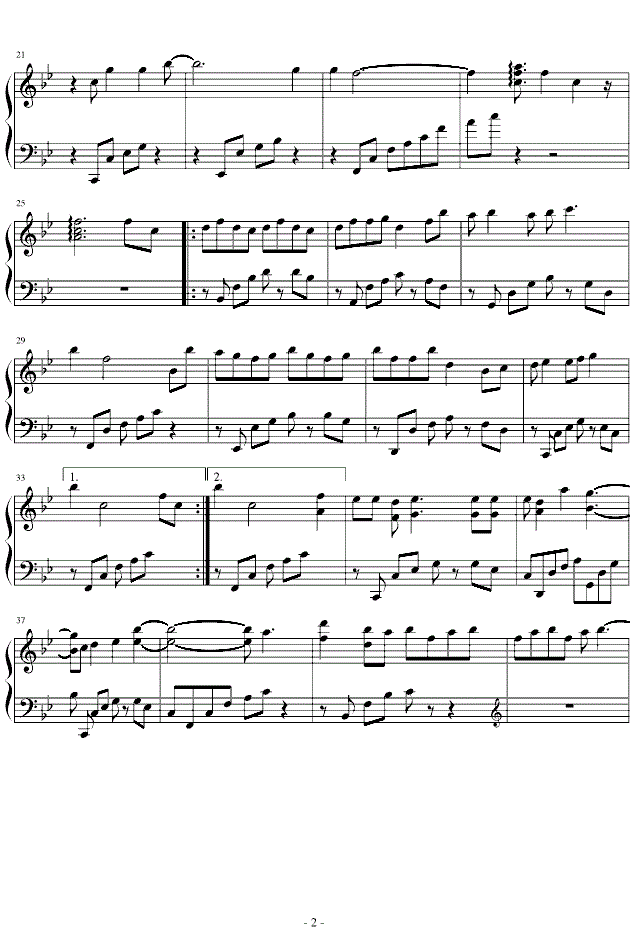 九月摩天轮钢琴谱