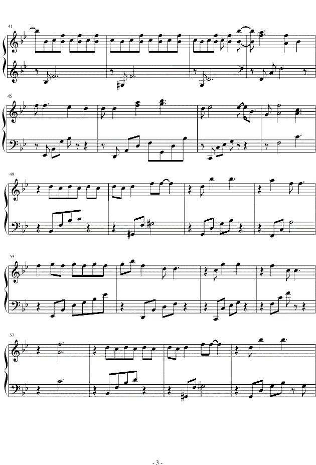 九月摩天轮钢琴谱