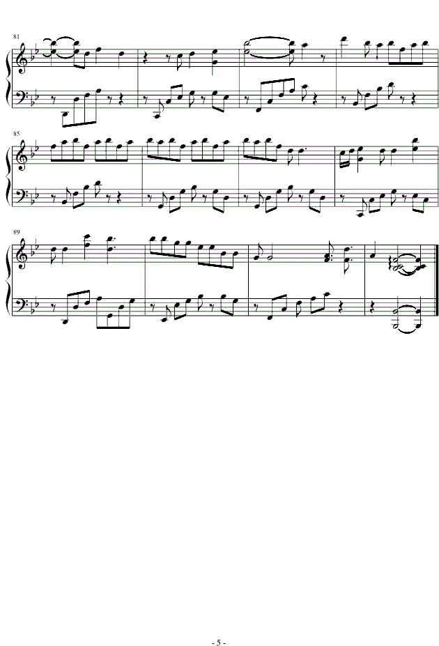 九月摩天轮钢琴谱