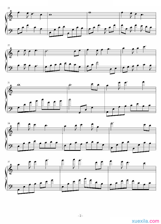 李雅薇我们的纪念钢琴谱