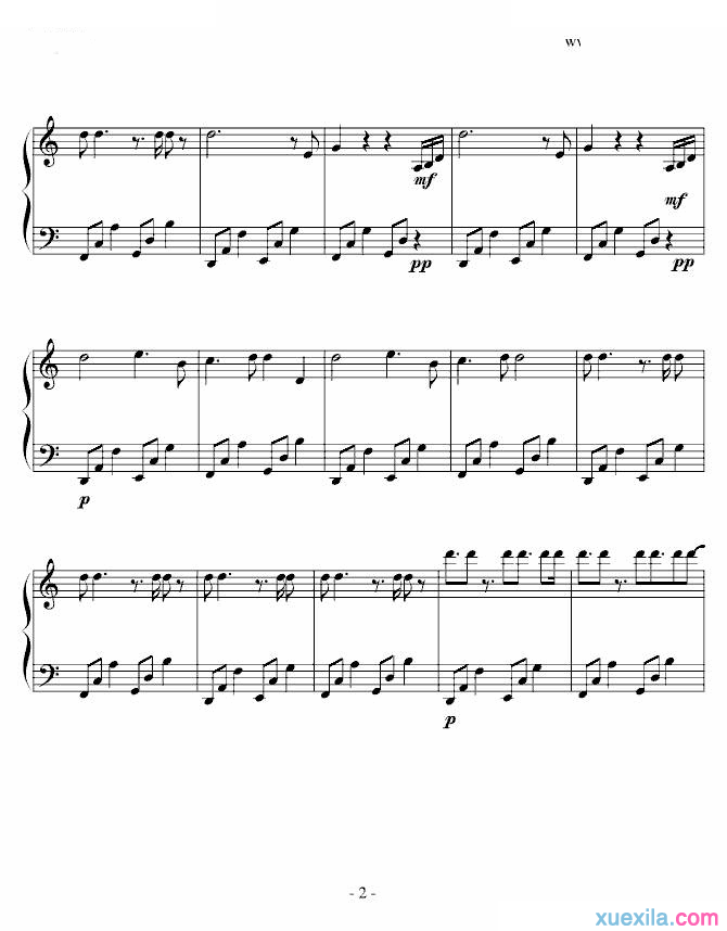 周杰伦梯田钢琴谱