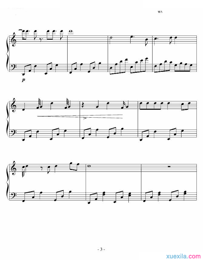 周杰伦梯田钢琴谱