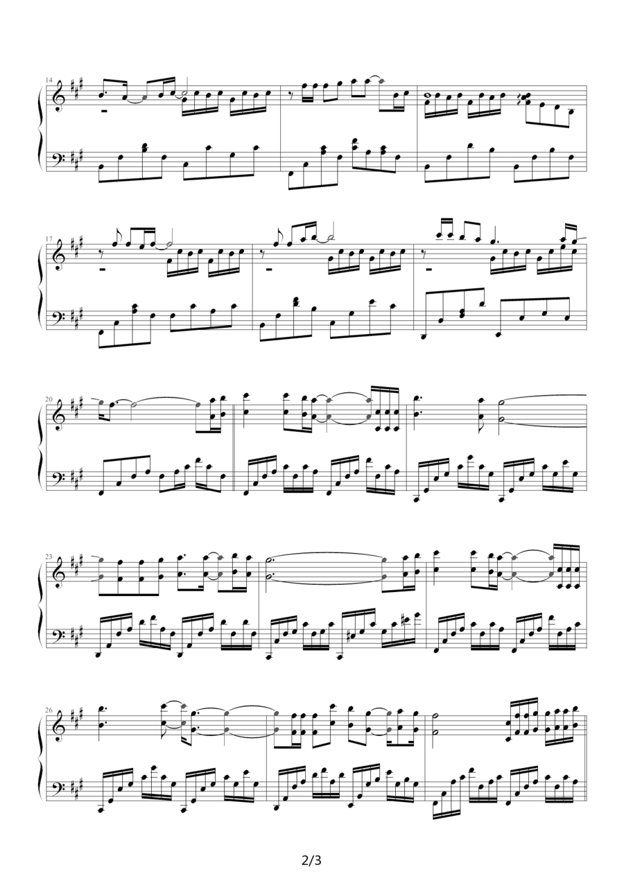 李殊的人间情多钢琴谱