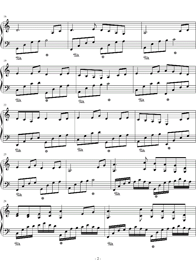 徐怀钰的分飞钢琴谱完整版