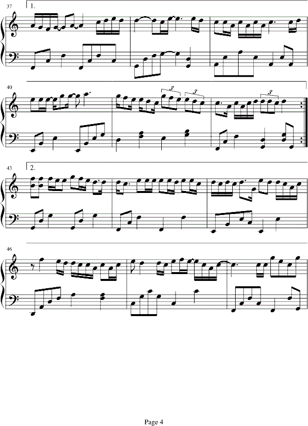 罗志祥小丑鱼钢琴谱