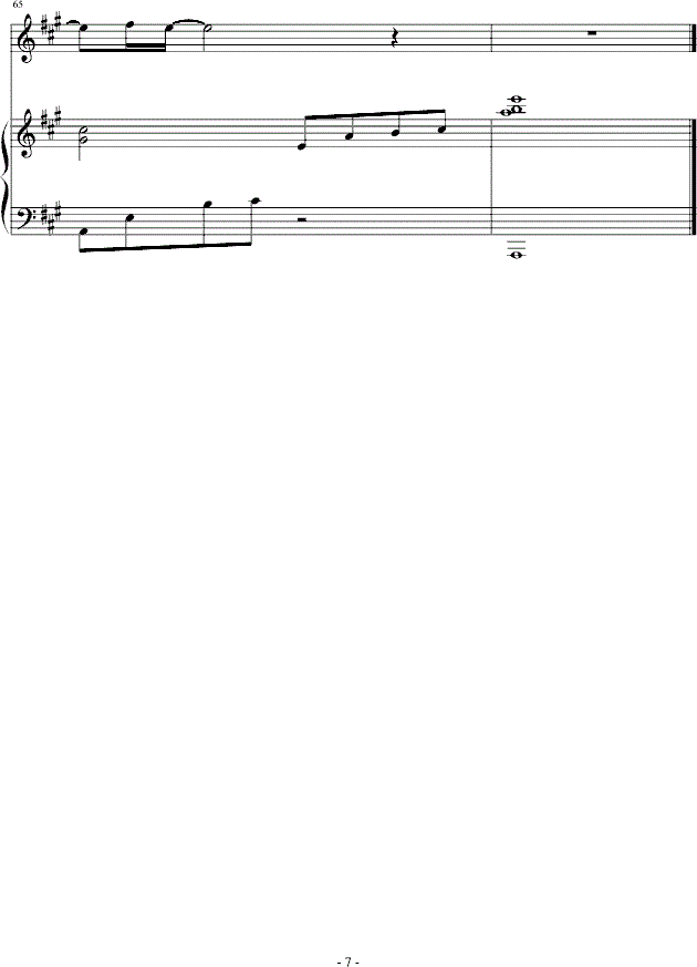 卫兰离家出走钢琴谱