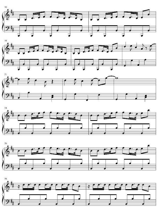 exo咆哮歌谱带歌词_exo咆哮在线播放