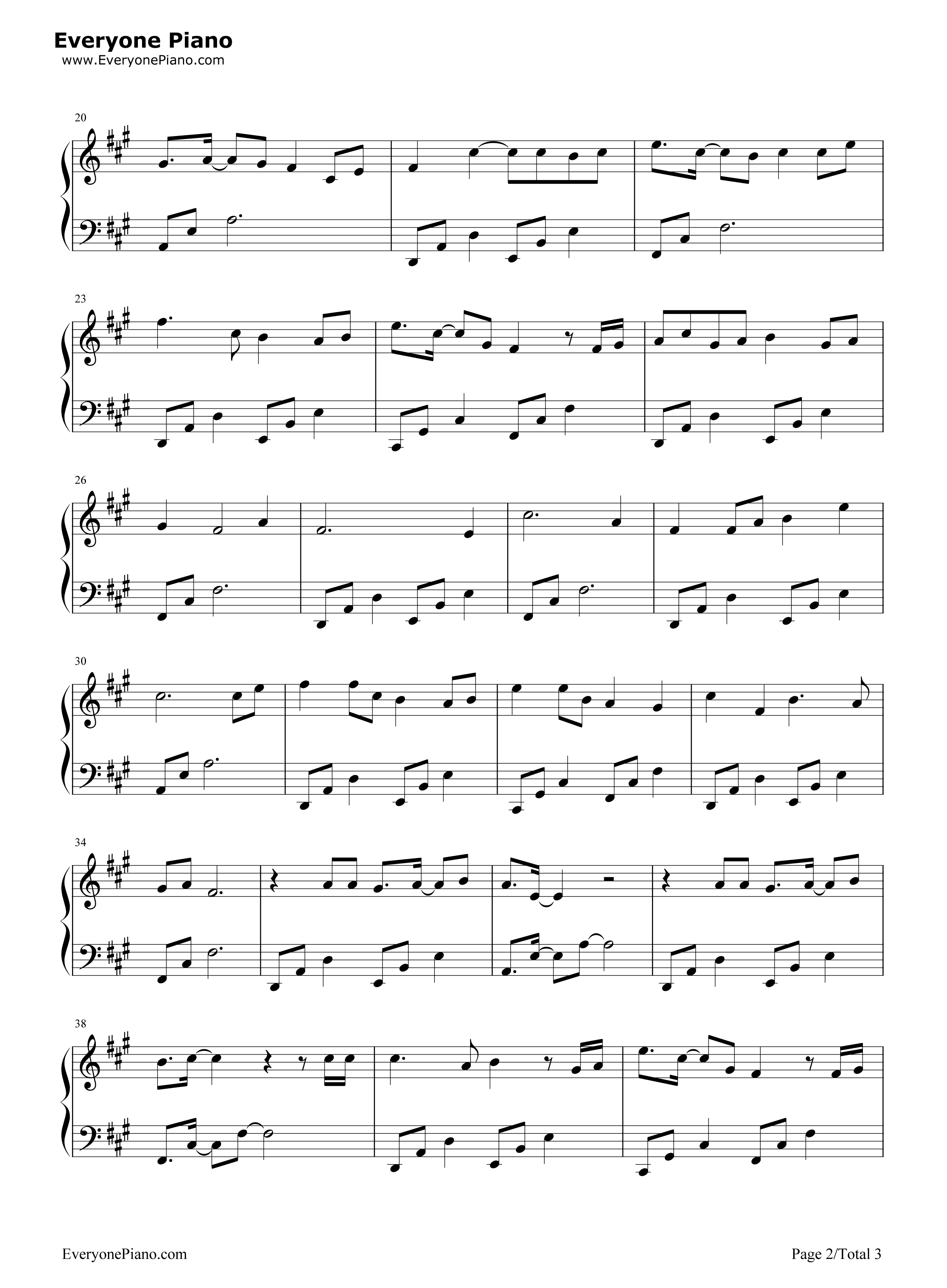 醉玲珑因你五线谱