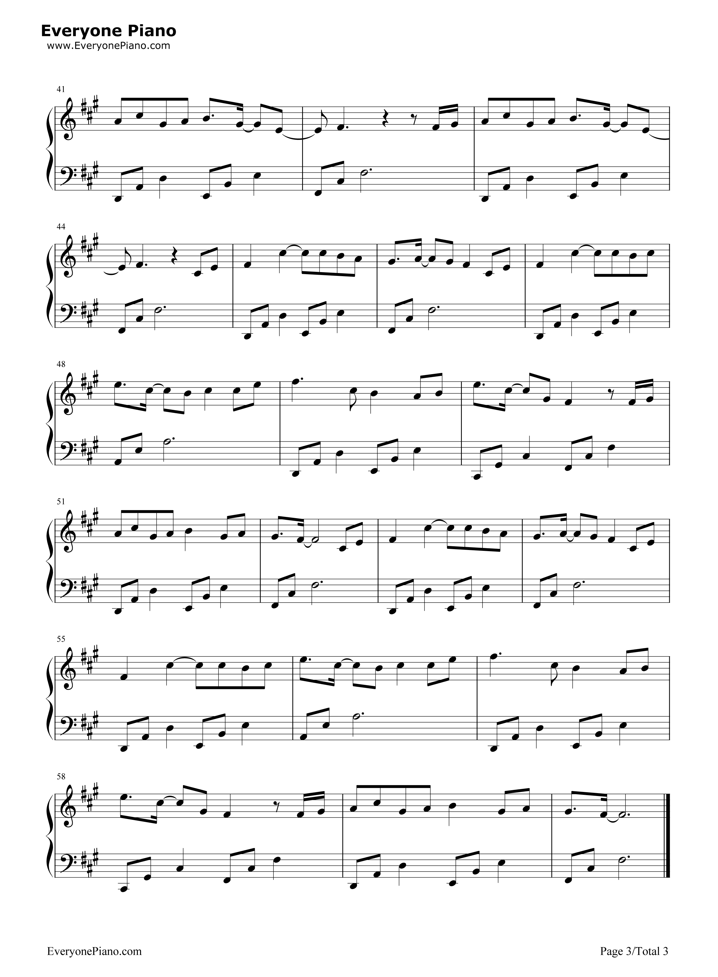 醉玲珑因你五线谱