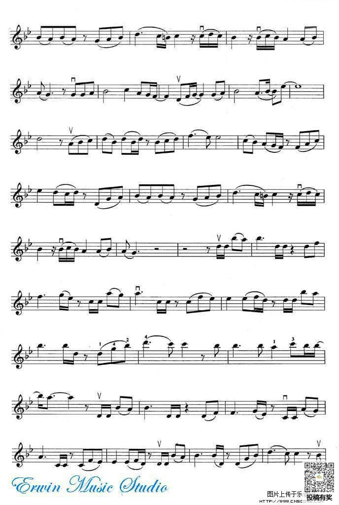 月半小夜曲小提琴简谱及歌词