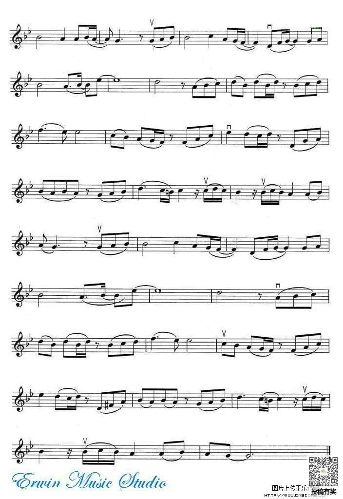 月半小夜曲小提琴简谱及歌词