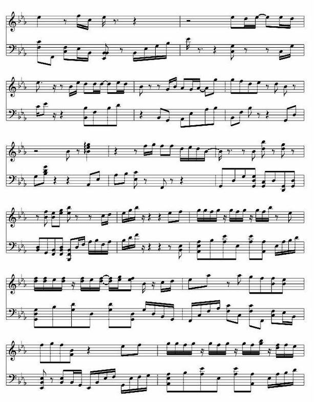 爱情闯进门歌词简谱