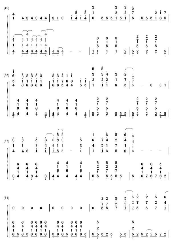 Let It Go完整版简谱带歌词