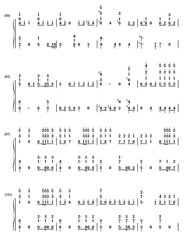 exo月光简谱带歌词_exo月光歌谱