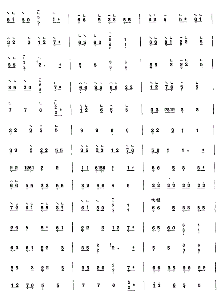 一点金古筝谱 潮州筝曲