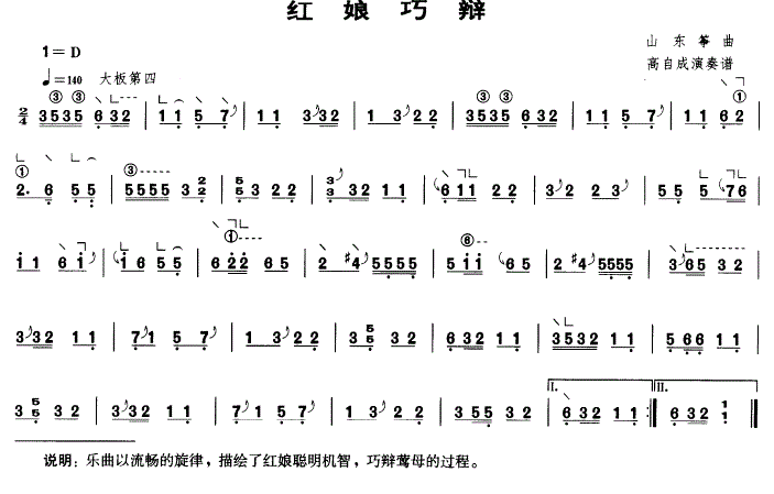 红娘巧辩古筝谱