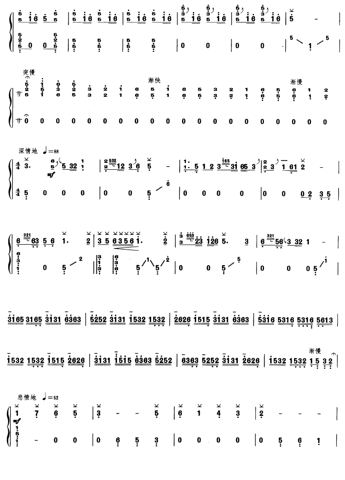 幸福渠水到俺村古筝谱_幸福渠水到俺村的古筝演奏视频