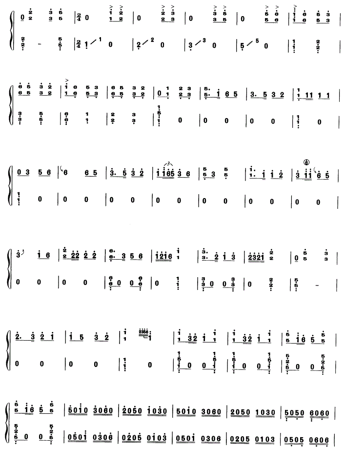 幸福渠水到俺村古筝谱_幸福渠水到俺村的古筝演奏视频