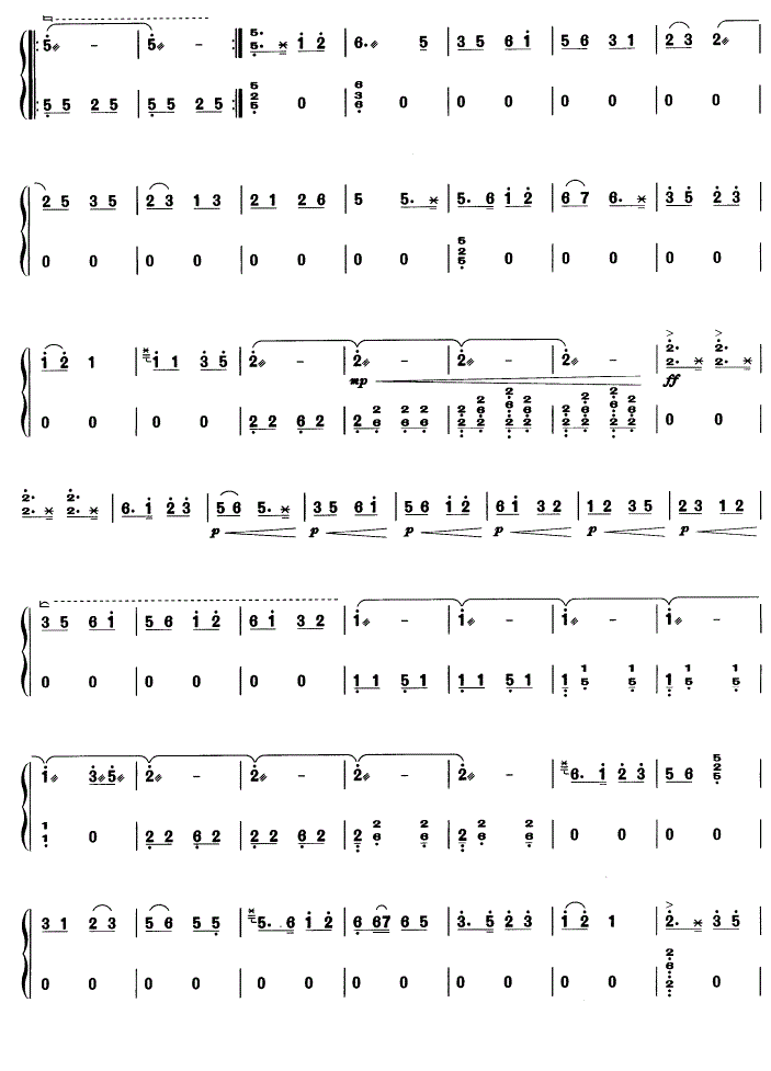 金陵怀古古筝谱