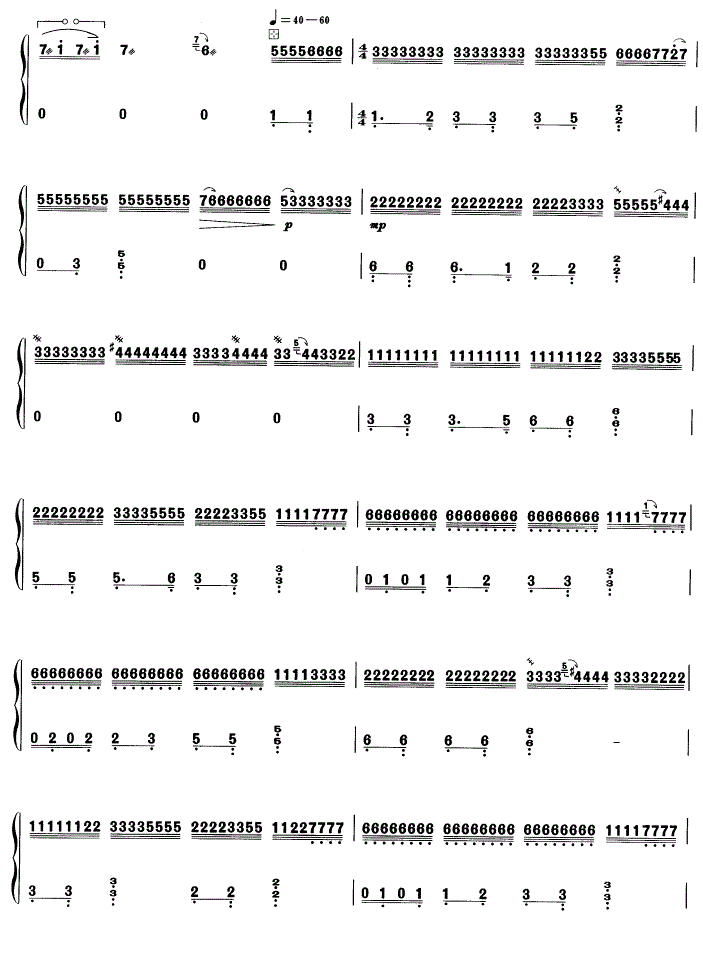 霸王卸甲古筝谱