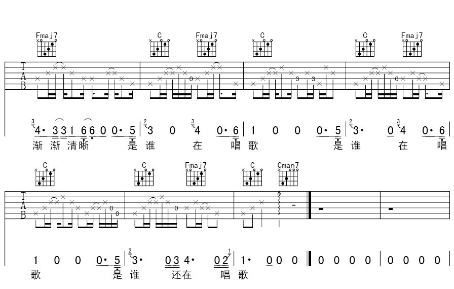 红色气球吉他谱 李志