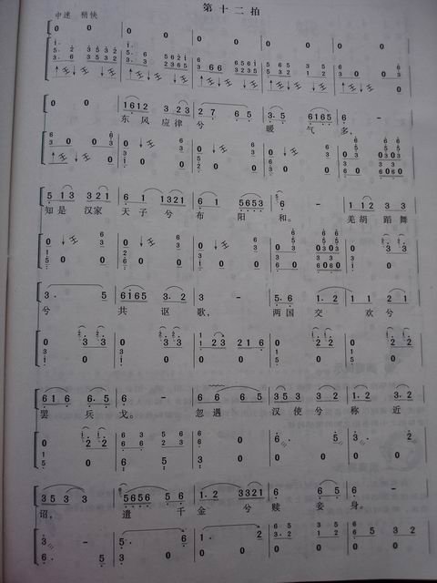 胡笳十八拍古筝谱