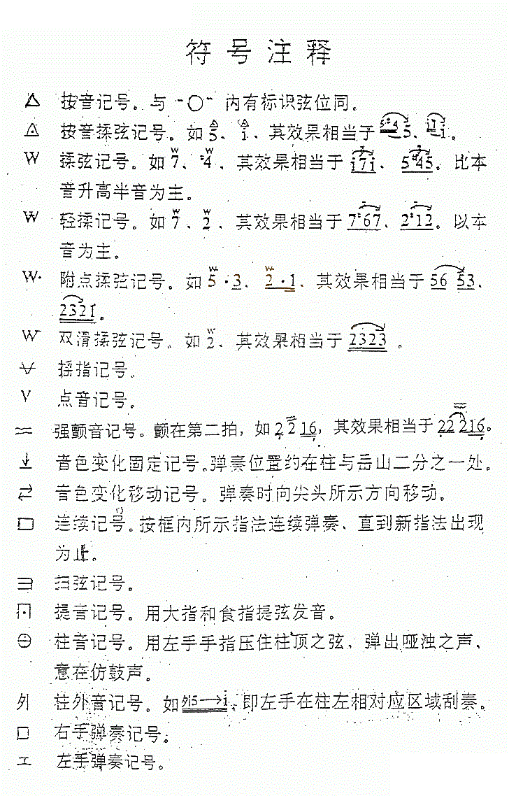 凤翔歌变奏曲古筝谱