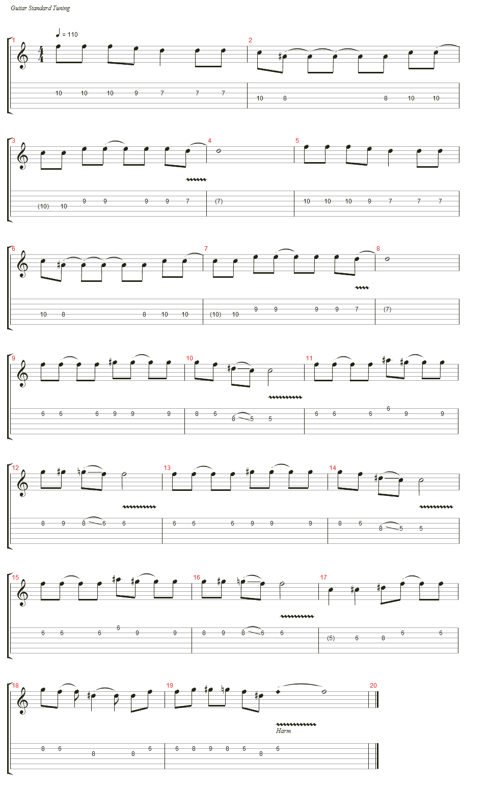 只想守护你吉他谱