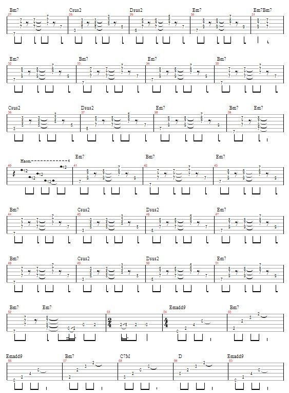 最后一次吉他谱