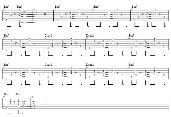 最后一次吉他谱