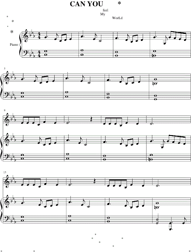 王力宏Can You Feel My World吉他谱