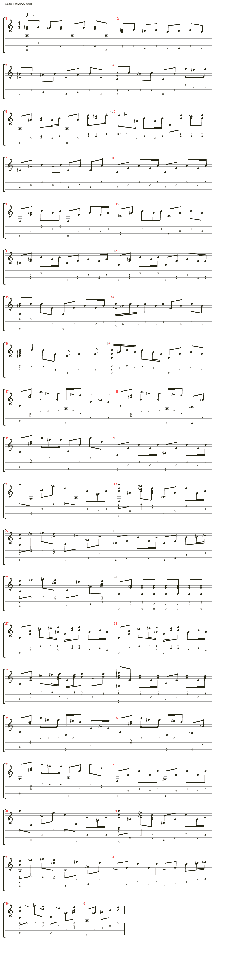 You're Beautiful吉他谱