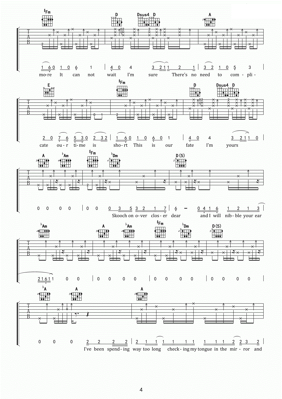 Jason Mraz I'm Yours吉他谱