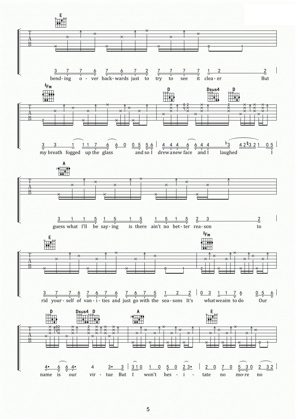 Jason Mraz I'm Yours吉他谱