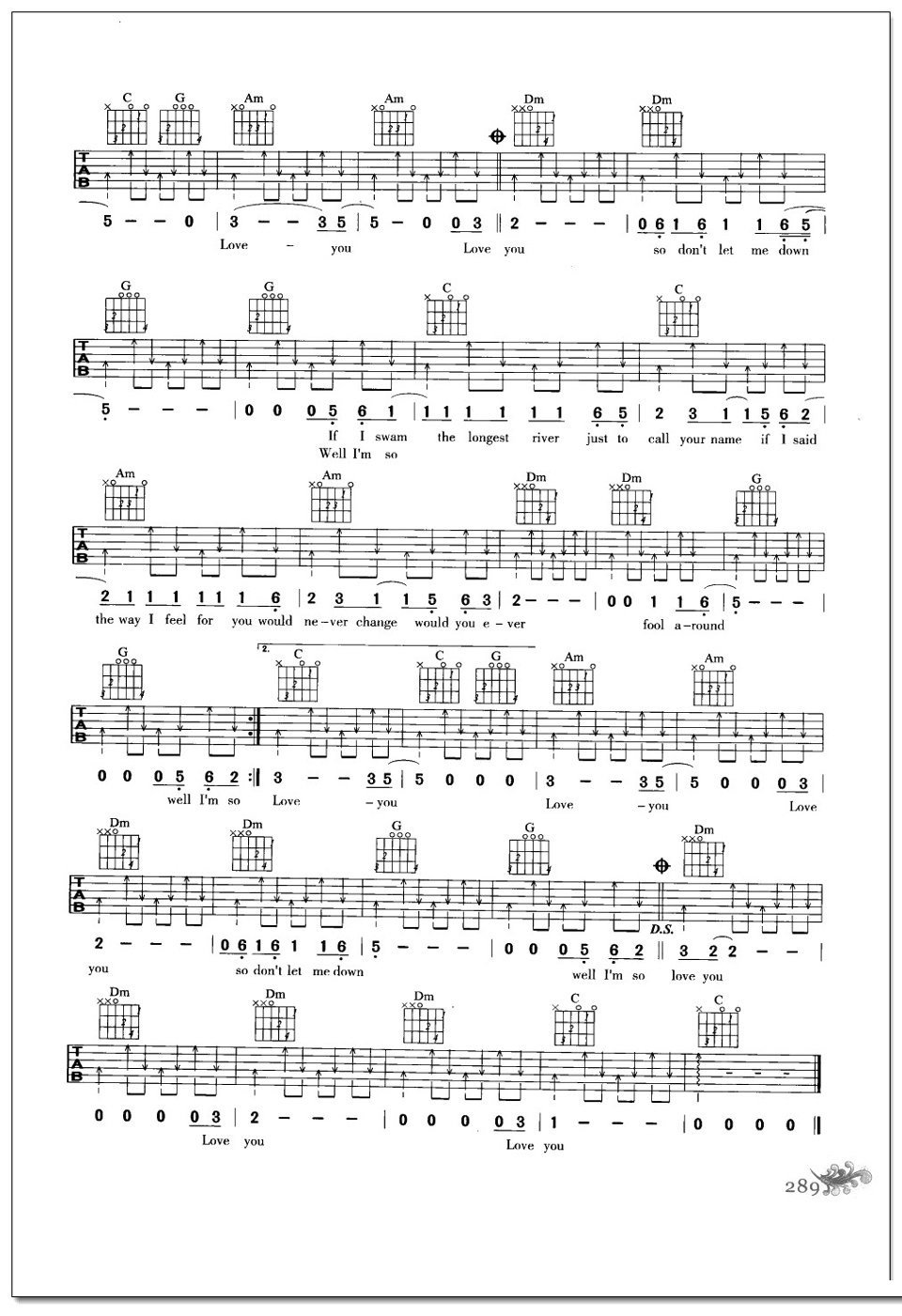 because i love you吉他谱 Shakin Stevens