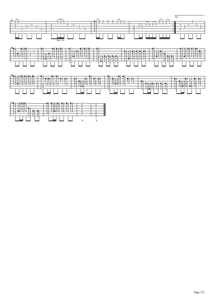 同桌的你吉他谱 老狼