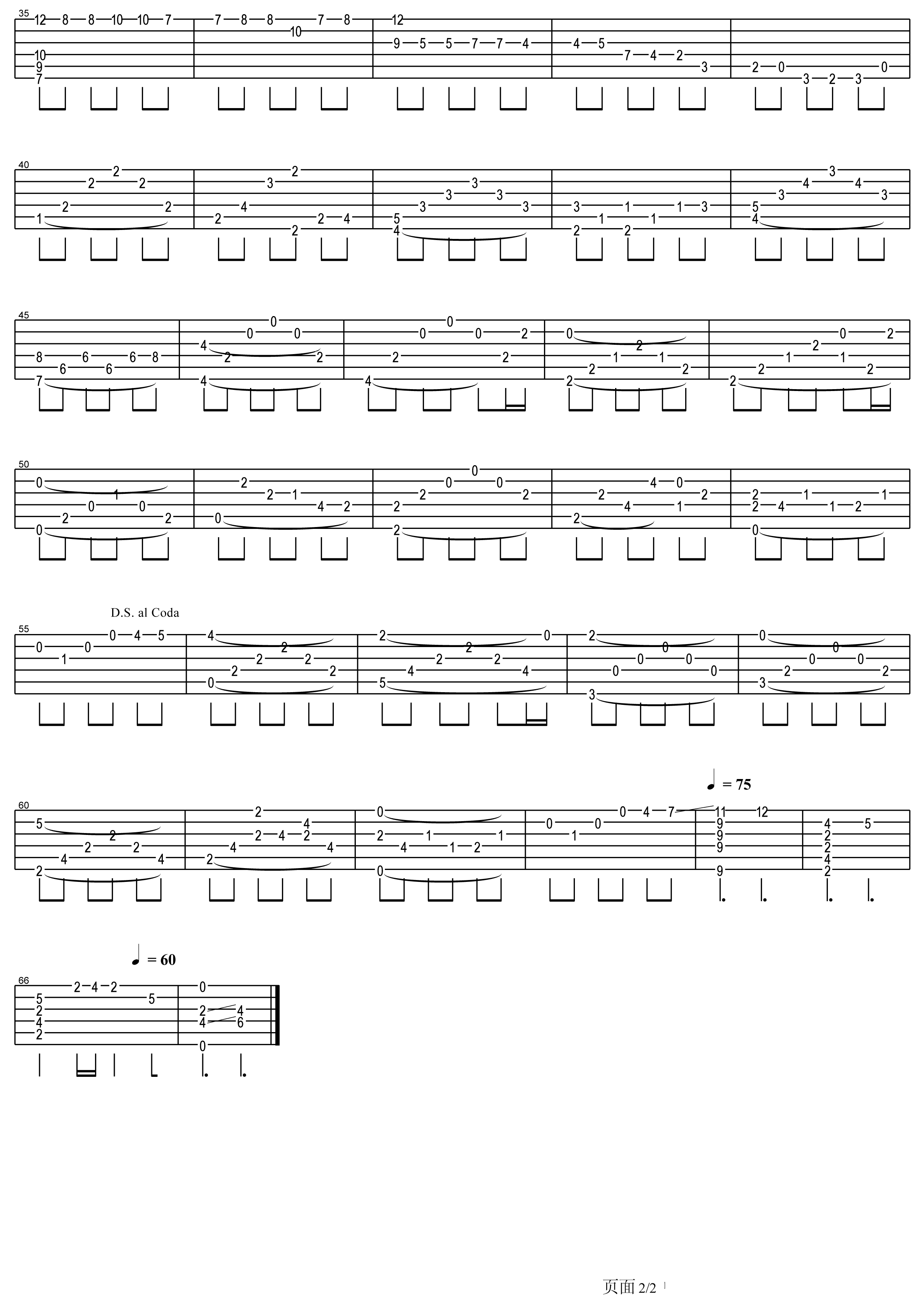 卡伐蒂娜吉他谱(Cavatina)