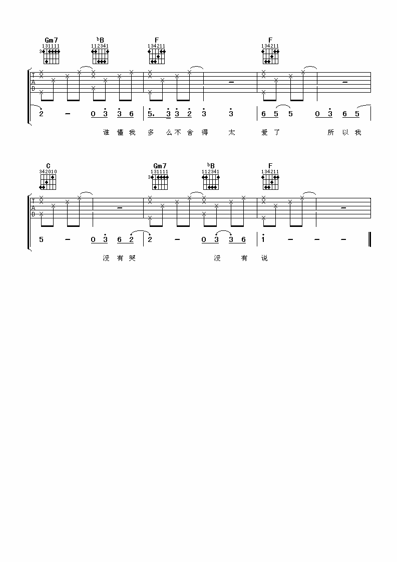 我怀念的吉他谱 孙燕姿