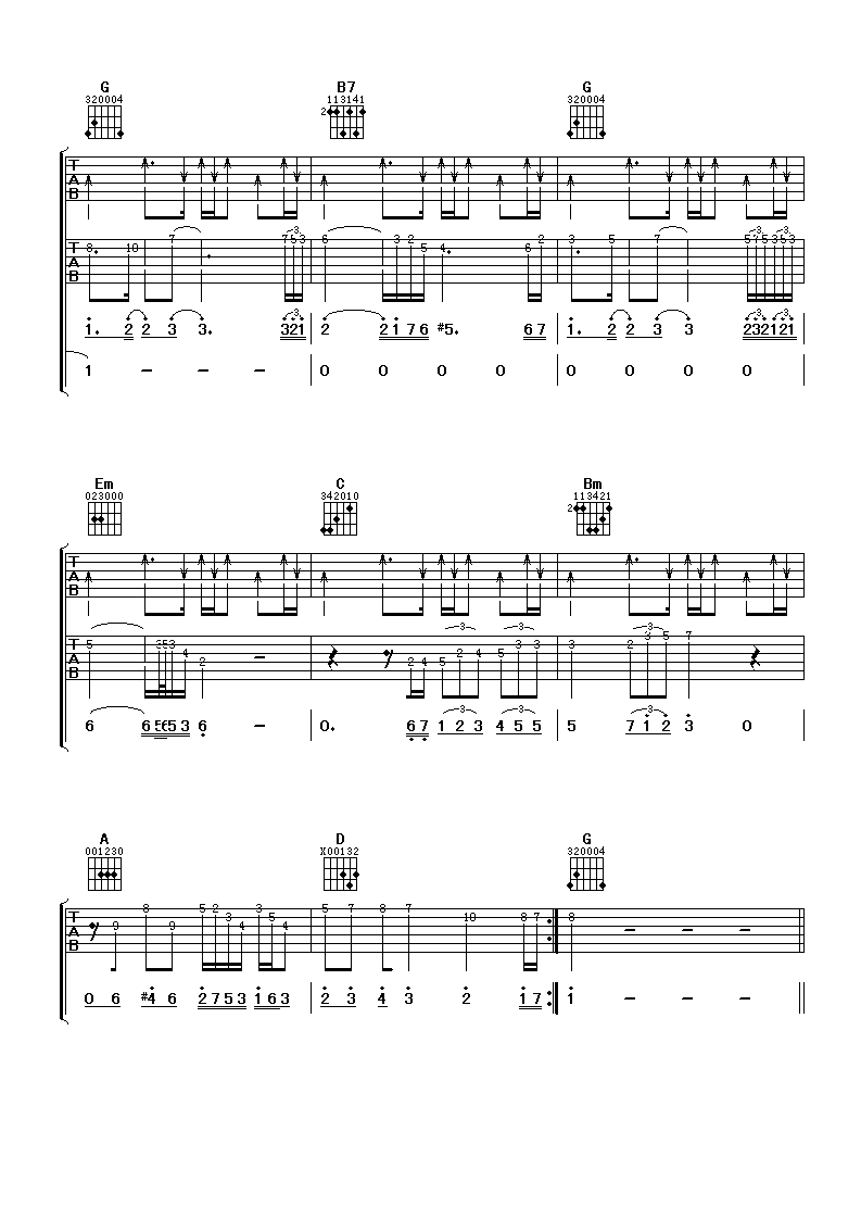 差一点吉他谱 阿杜