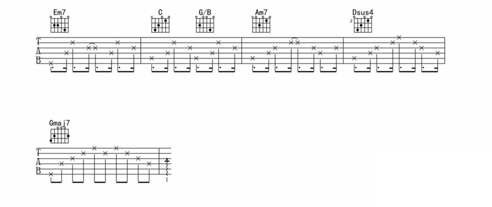 To April吉他谱 高姗