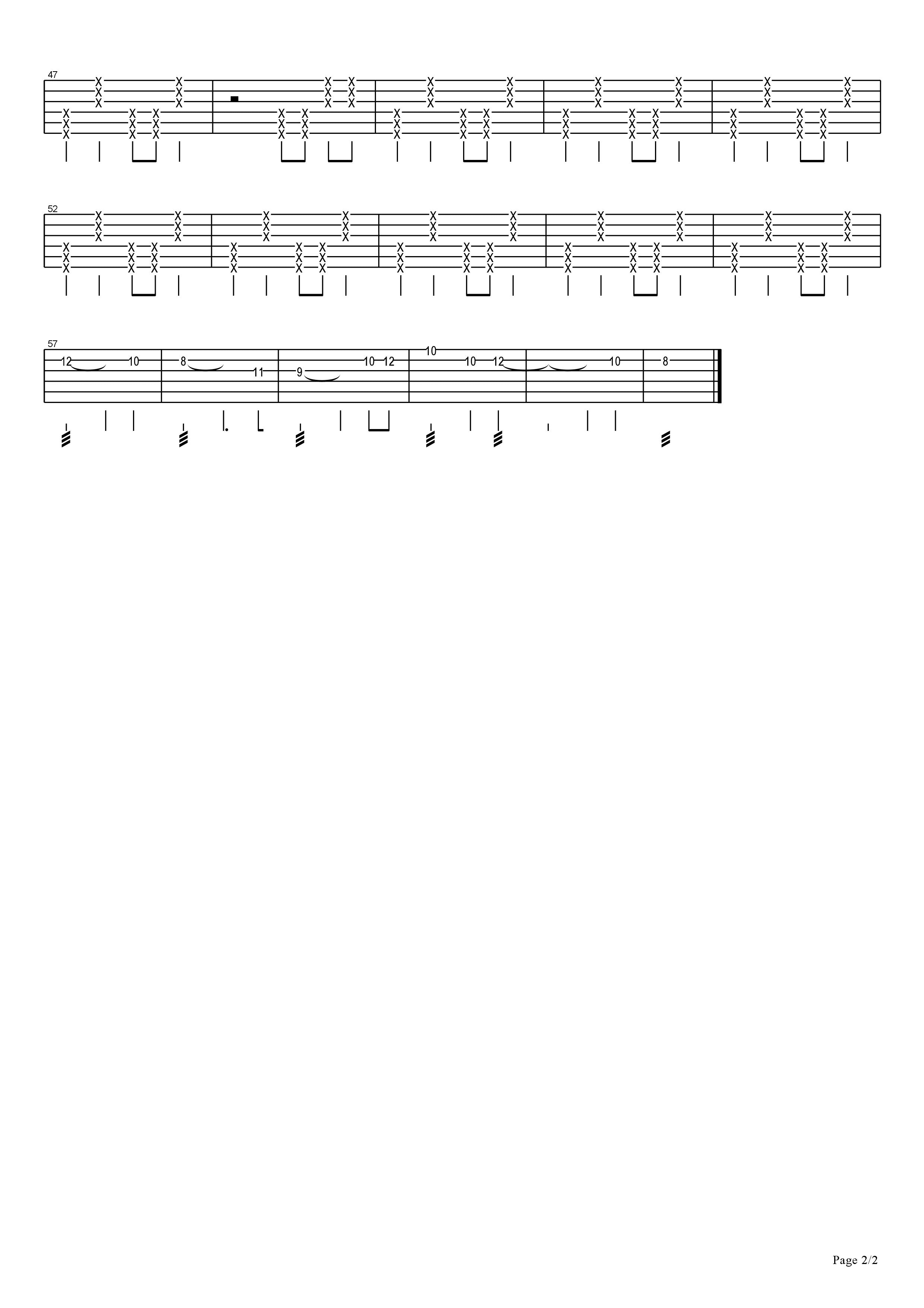 若相惜吉他谱 姜帆双吉他版