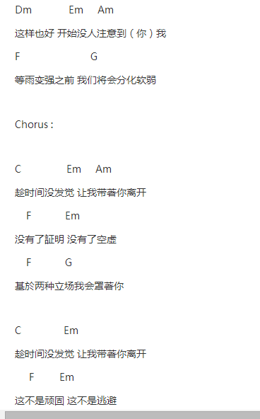 分裂文本吉他谱