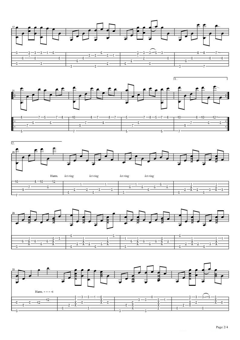 寂静岭2promise吉他谱